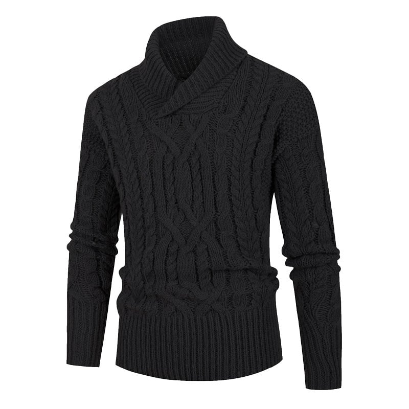 Men's Knitting Pullover Casual Fried Dough Twist Sweater | Streetwear