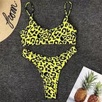 Sexy Leopard Print Bikini Swimwear - Bulk Wholesale Stock
