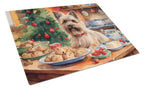 Cairn Terrier Christmas Cookies Glass Cutting Board