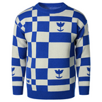 Men's Casual Knit Sweater - Warm Plaid Round Neck Top