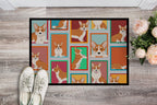 Lots of Red Cardigan Corgi Doormat