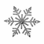 Alloy Jewelry Christmas Snowflake Brooch Gift
