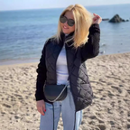 Jacket With Pockets Fashion Knitted Stitching Zipper Coat