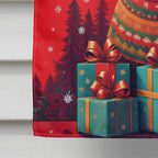 Dachshund Holiday Christmas House Flag