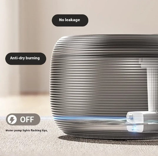 Automatic Pet Water Fountain 2L Ultra-Quiet Cat Dog Waterfall Drinking Dispenser with Carbon Filter and LED Low-Water Indicator