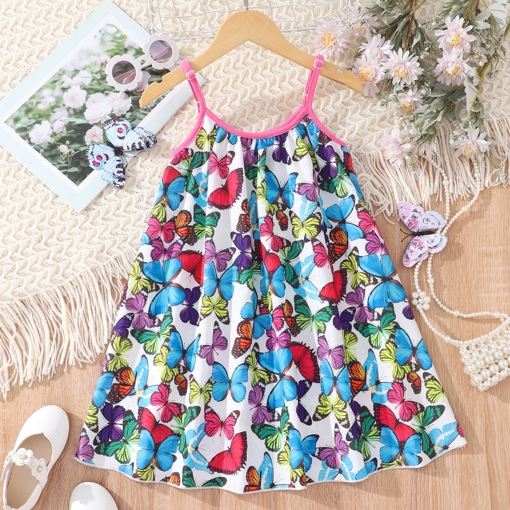 2023 Hot Selling Girls' Summer Rainbow Dress