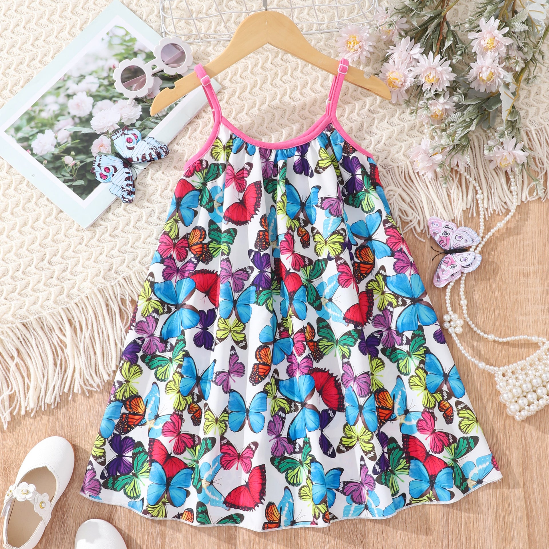 2023 Hot Selling Girls' Summer Rainbow Dress