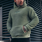 Men's Jacket Fashion Hooded Plush Sweater