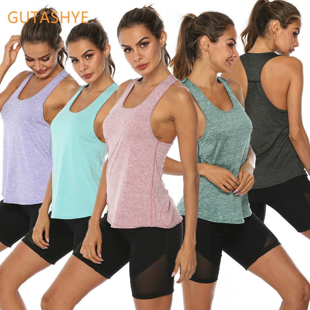Women's Quick Dry Racerback Vest for Fitness Training