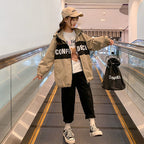 2023 Spring Autumn Hooded Coat for Teen Girls (Ages 5-12)