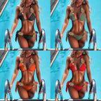 2021 New Solid Color Bikini - Handmade Women's Swimwear