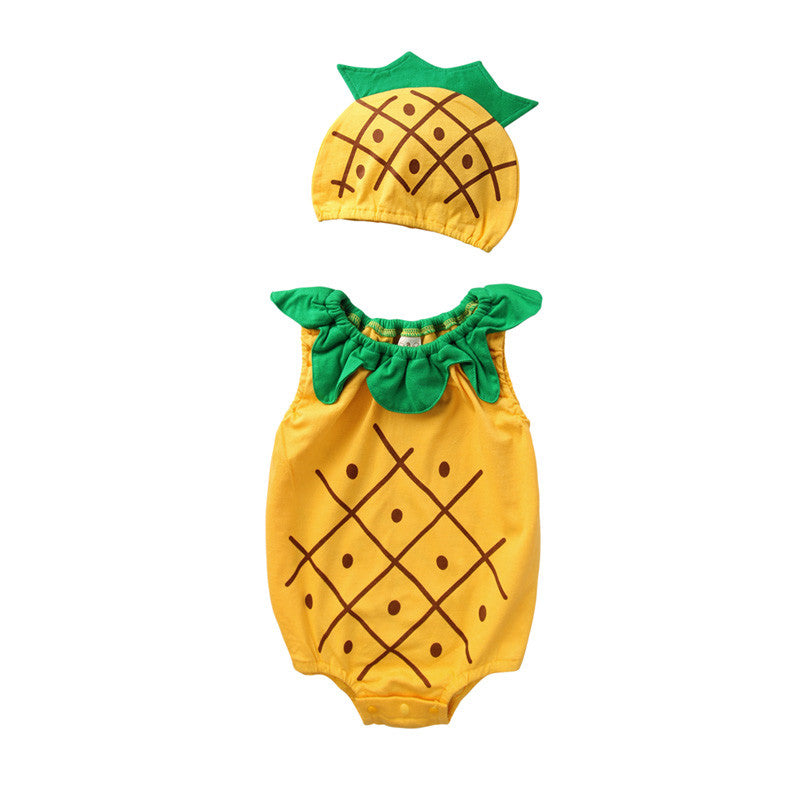 Augelute Summer Full Moon Baby Bodysuit (Fruit Design)