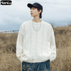 Men's Autumn/Winter Round Neck Loose Pullover Sweater | Streetwear