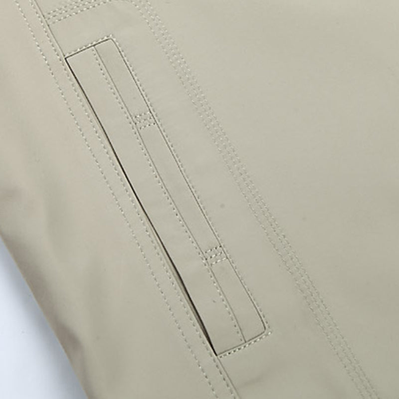 Men's Slim Fit Zipper Windbreaker Jacket with Collar