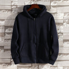 Cotton Zip Hoodie Sweater Jacket | Streetwear