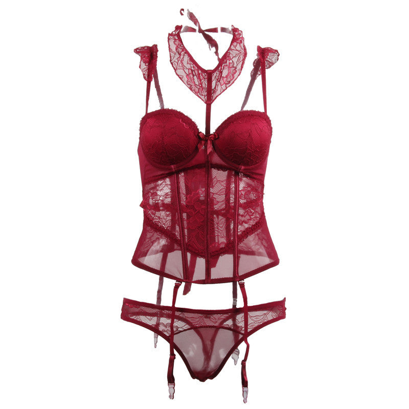 Lace Bodysuit and Stockings Set for Intimate Wear