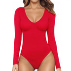 Women's Butt-Lifting V-Neck Bodysuit