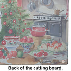 Japanese Chin Christmas Cookies Glass Cutting Board