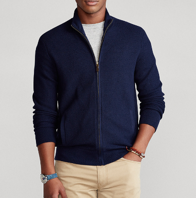 Men's Sweater with Zipper Closure (One Piece)