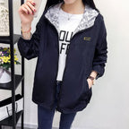 Korean Style Women's Loose-Fit Windbreaker Jacket