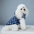 Polka Dot Dog Cotton Jacket with Velvet Warm Vest