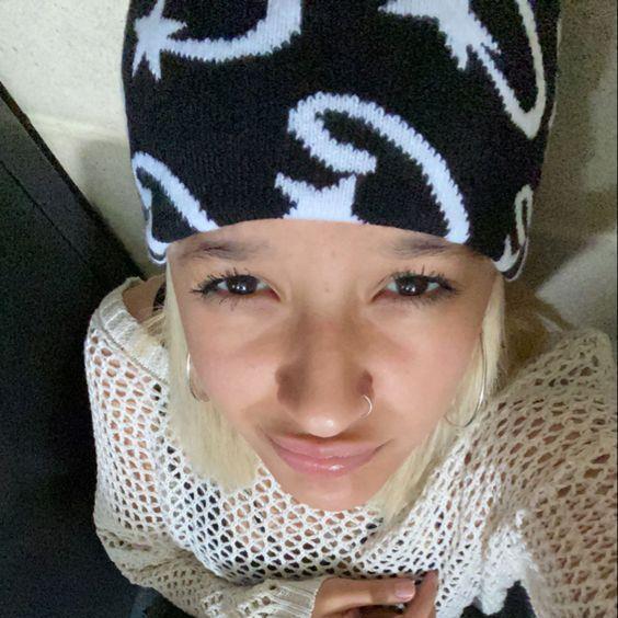 Warm Knitted Wool Beanie with Jacquard Street Letters | Embroidered Cap