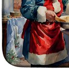 Cookies with Santa Claus Babbo Natale Dish Drying Mat