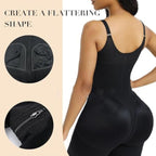 Mesh Chest Corset Leotard with Zipper