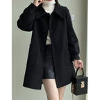 2024 New Korean Thickened Woolen Coat for Women