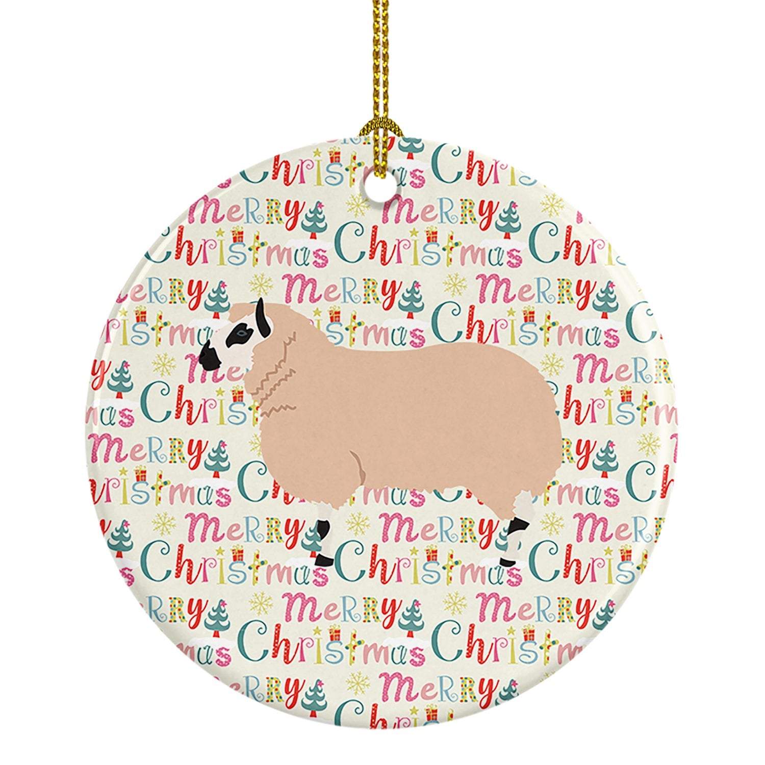 Kerry Hill Sheep Christmas Ceramic Ornament