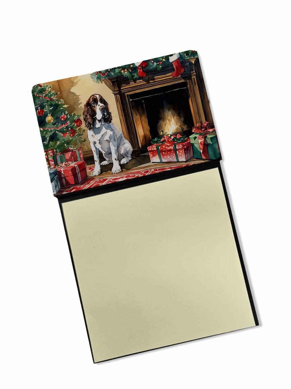 English Springer Spaniel Cozy Christmas Sticky Note Holder
