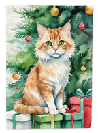 Skookum Cat By the Christmas Tree House Flag