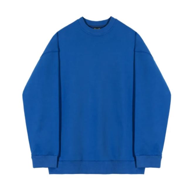 Casual Hoodless Solid Color Pullover | Streetwear