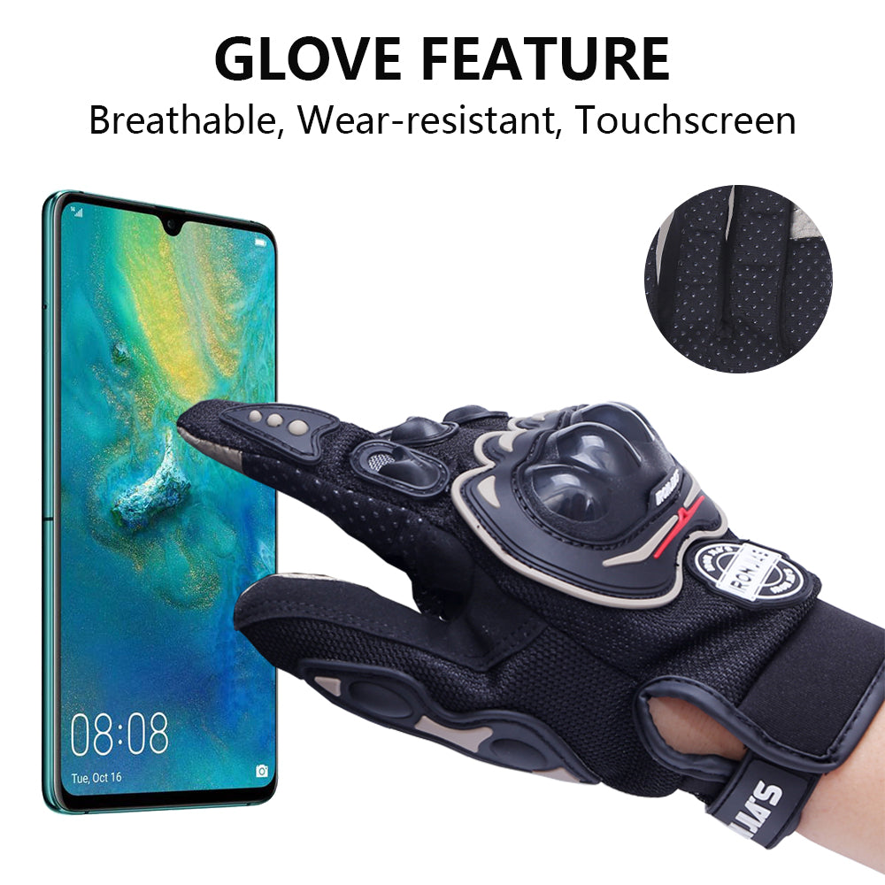 IRON JIA Full Finger Motorcycle Gloves - Touch Screen Gear
