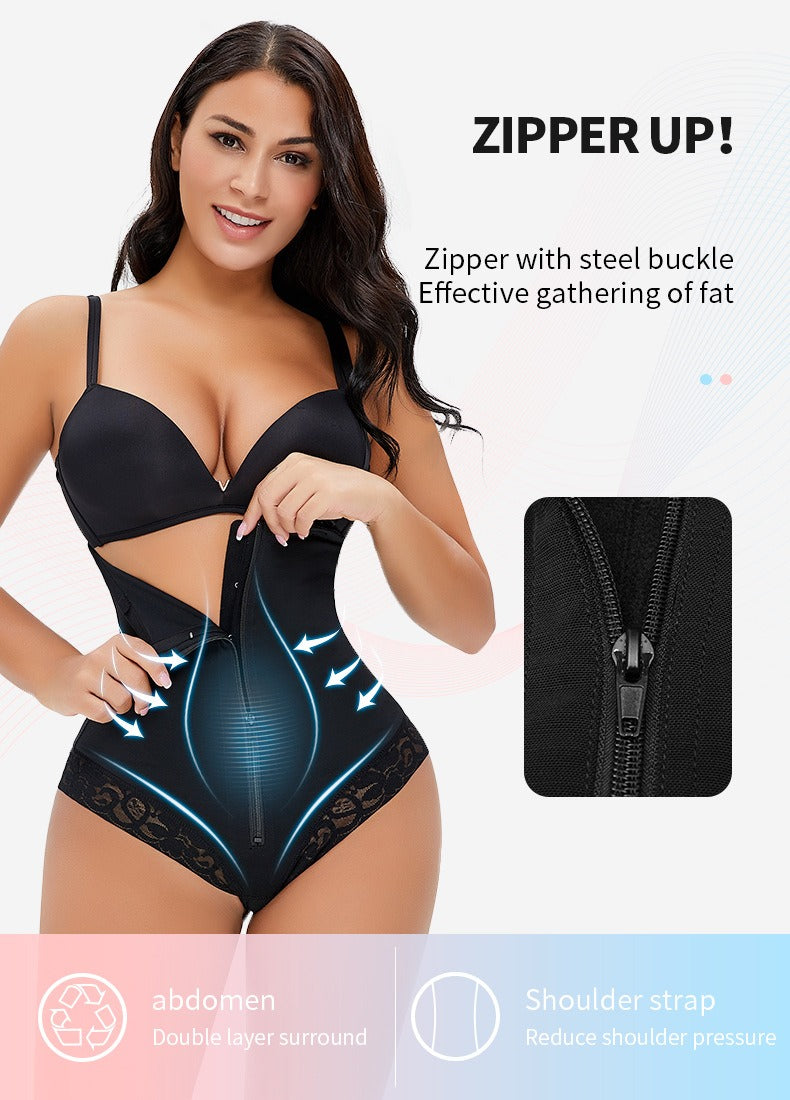Plus Size Waist & Belly Slimming Bodysuit