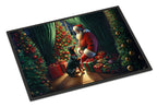 Doberman Pinscher and Santa Claus Doormat