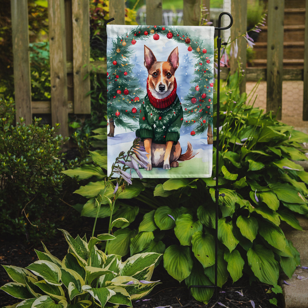 Lancashire Heeler Christmas Garden Flag