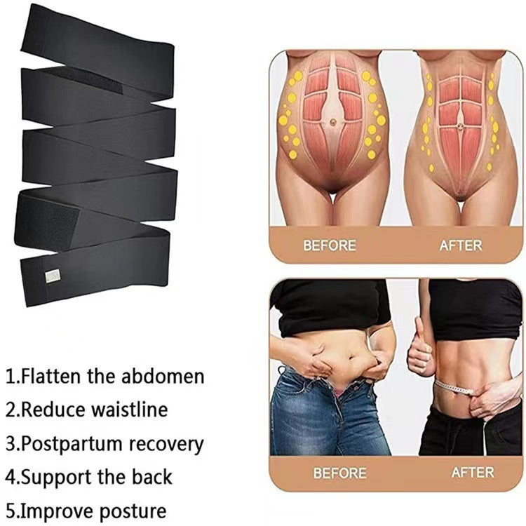 New Cross-Border Shaping Bodysuit with Elastic Waist Belt