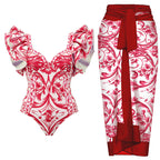 Plus Size 2024 New Sexy One-Piece Swimsuit for Women