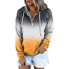 Hooded Drawstring Long Sleeve Women's Sweatshirt | Streetwear