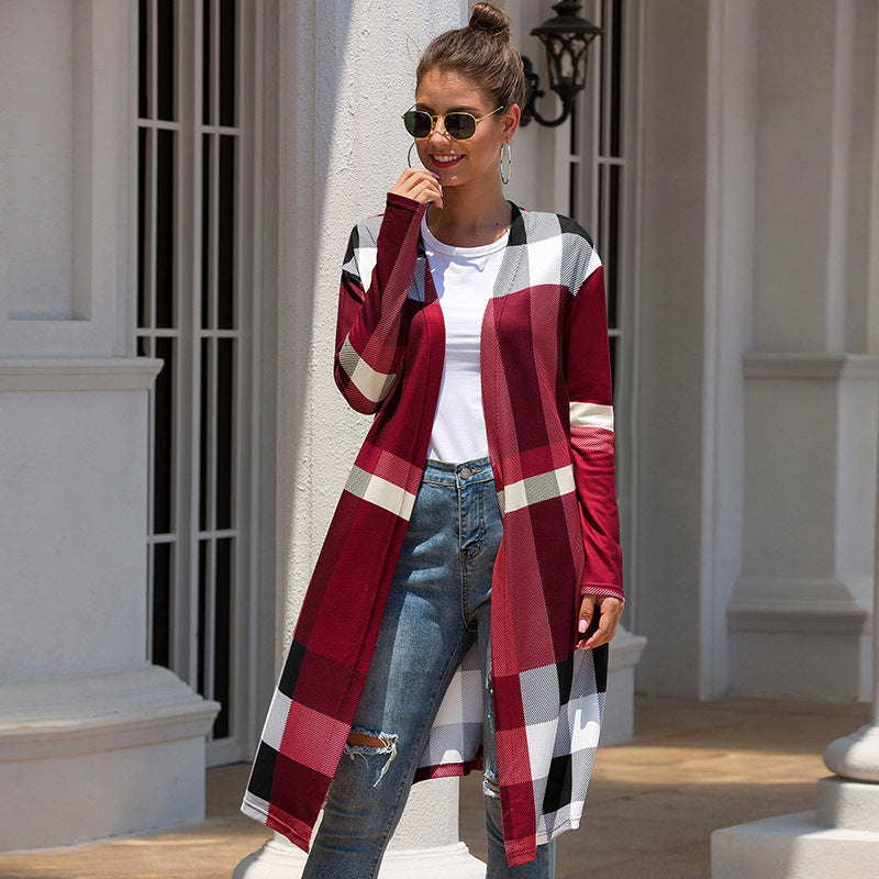 Straight Pocket Long Cardigan Coat