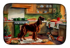 Irish Setter Christmas Cookies Dish Drying Mat