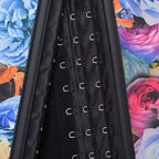 Rose Bouquet Latex Corset with 9 Steel Bones Support