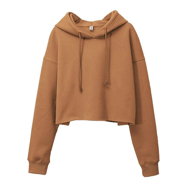 Women's Hooded Sweatshirt with Cropped Design | Streetwear