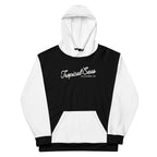 Black & White Two-Toned Tropical Seas Hoodie | Streetwear