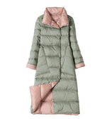 Extended Down Jacket for Enhanced Warmth and Comfort