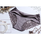 Sexy Ice Silk Women's Lace Thong Panties