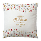 Custom Christmas Peach Velvet Pillow Covers for Sofa