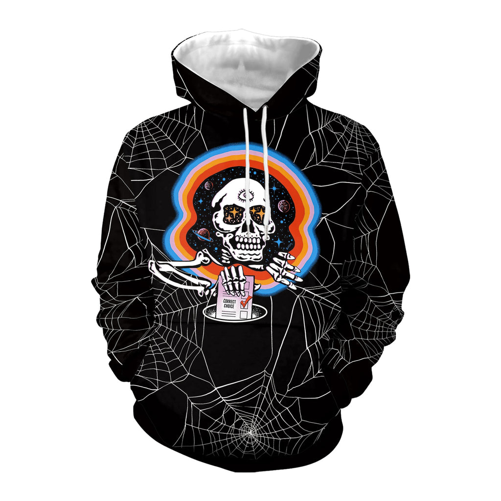Halloween Skull Hooded Sweatshirt for Women | Streetwear