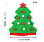 Creative Christmas Tree Elf Hat for Parties | Embroidered Cap